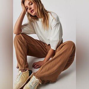 Free People We The Free Old West Slouchy Jeans Tumbleweed Size 31